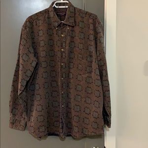 Paisley button down men’s size large